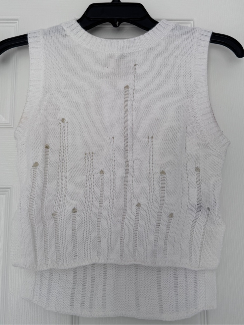 wild fable White Knit Crewneck Sweater